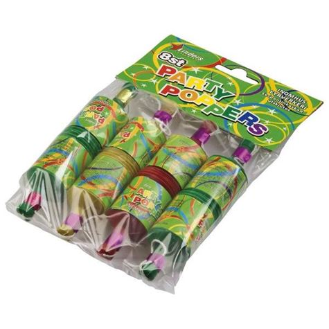 party poppers/ 8 pk 