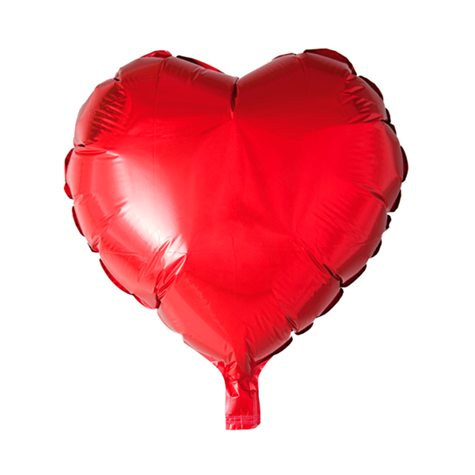 folieballong/ rodt hjerte 46cm