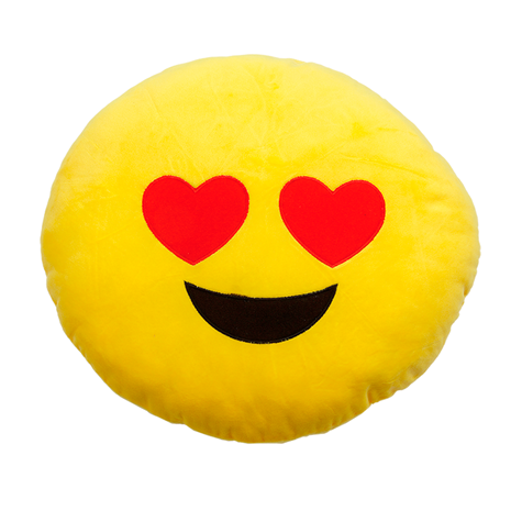 emoji pillow 40 cm heart eyes
