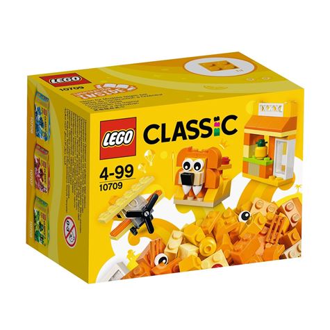 oransje kreativitetsboks/ lego classic