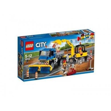 feiebil og gravemaskin/ lego city