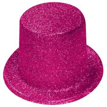 flosshatt/ rosa m/glitter one size