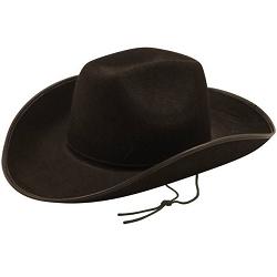 hat cowboy black adult