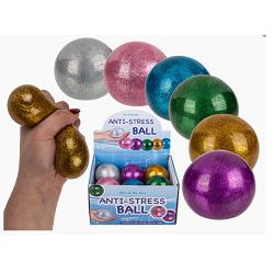 anti stress ball med glitter