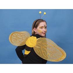 bie sett med vinger og folehorn