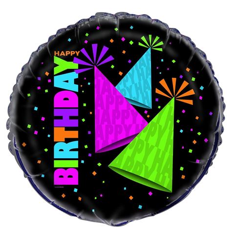 foil ballong/ neon party 46cm