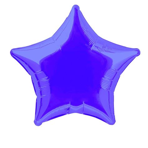 1  50 cm star foil balloon packaged   deep purple
