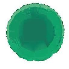 1  46 cm round foil balloon   green