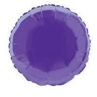 1  46 cm round foil balloon   deep purple