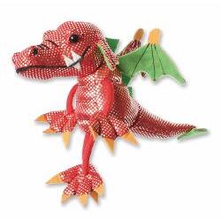 red dragon finger puppet
