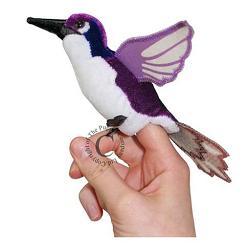 hummingbird purple/ finger puppets