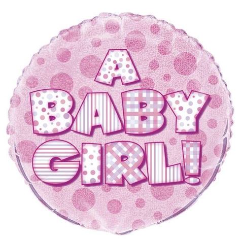 a baby girl/ helium ballong 45cm