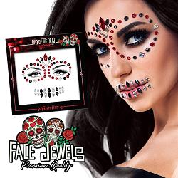 face jewels day of the dead