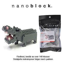nanoblock mini flodhest