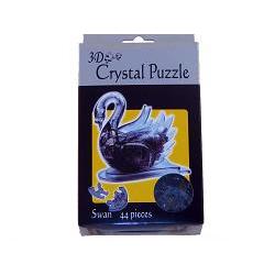 3d puzzle crystal svart svane 44 biter