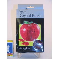 3d crystal puzzle rodt eple 44b