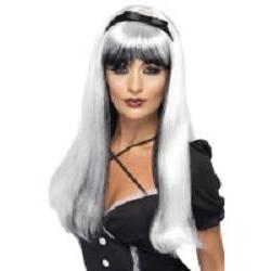 bewitching wig/ silver over black