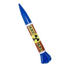inflatable nuclear missile multi coloured 87x13cm/