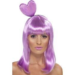 candy queen wig with headband/ lilac