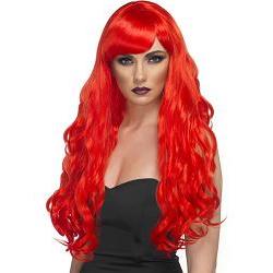 desire wig red/ long/ curly/ bag