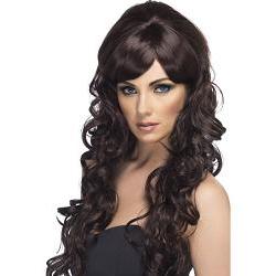 pop starlet wig/long brown curly