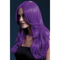 fever khloe wig 26inch/66cm neon purple long wave 