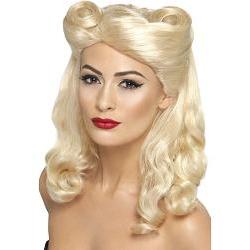 40s pin up girl wig/ blonde