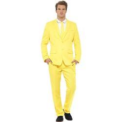 gul dress m/jakke/bukse og slips strl