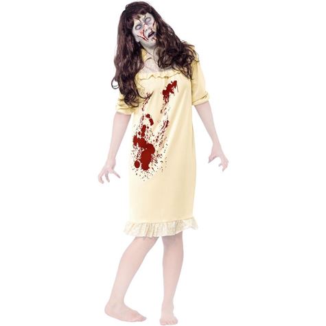 zombie kostyme/ nattkjole og parykk str s