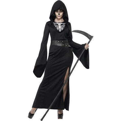 lady reaper kjole med midjebelte str m 40/42