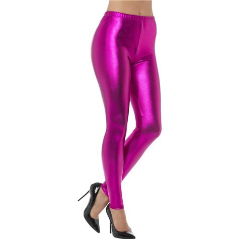 metallisk tights/ rosa str m