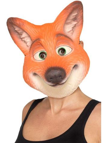 fox mask orange adult