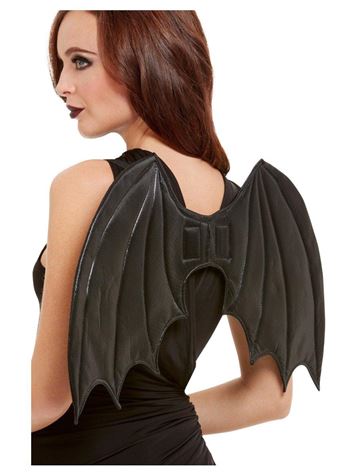 bat wings black 50cm/20in
