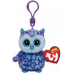 ty oscar blue/purple owl clip