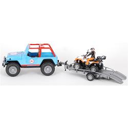 jeep cross country racer blue w/trailer