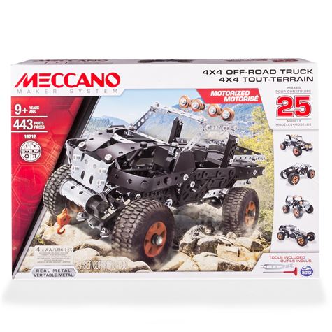 meccano   25 model set 4x4 truck 9+