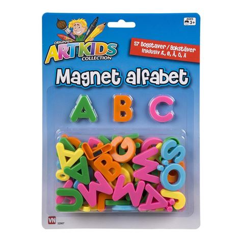 magnetbokstaver 57 ass med ae/o og a/ art kids