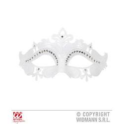 white venice eyemask with glitter and rhines