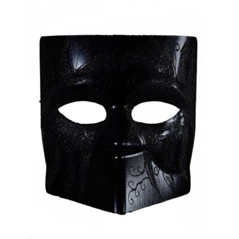 black doge mask with glitter