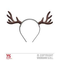 flocked reindeer horns