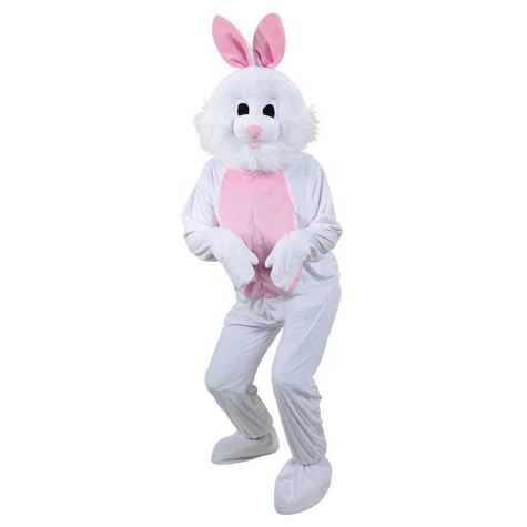 mascot   white easter bunny