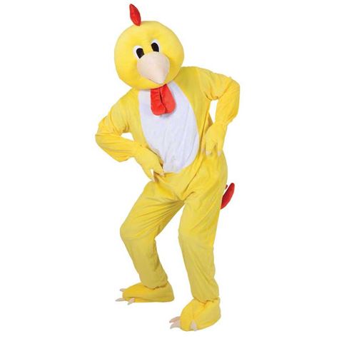 mascot   funky chicken kyllingdrakt voksen