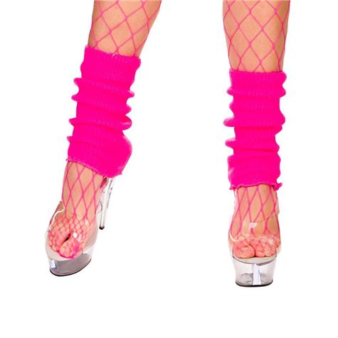 80s leg warmers neon pink