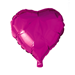folieballong/ mork rosa hjerte 46cm 0